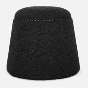 Uttermost Gumdrop Black Ottoman