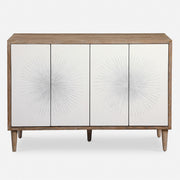 Uttermost Dani 4 Door White Cabinet