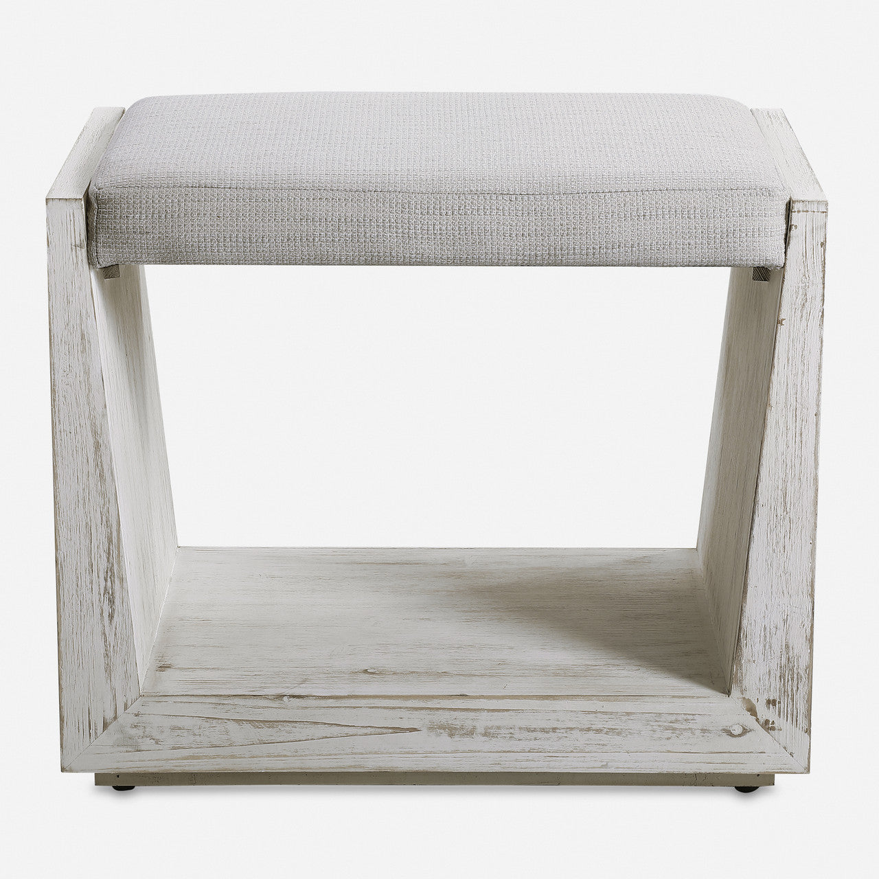 Uttermost Cabana White Small Bench