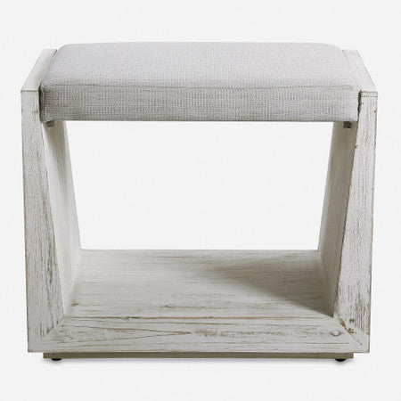 Cabana White Small Bench