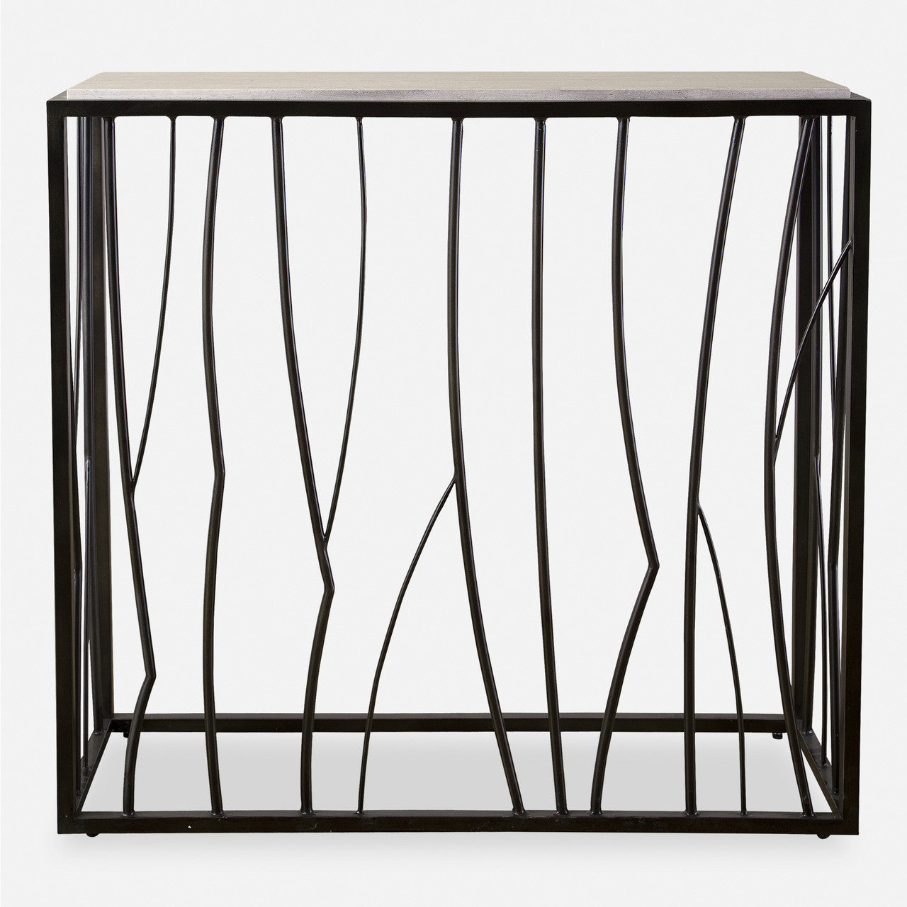 Uttermost Reed Travertine Console Table