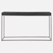 Uttermost Jase Black Concrete Console Table