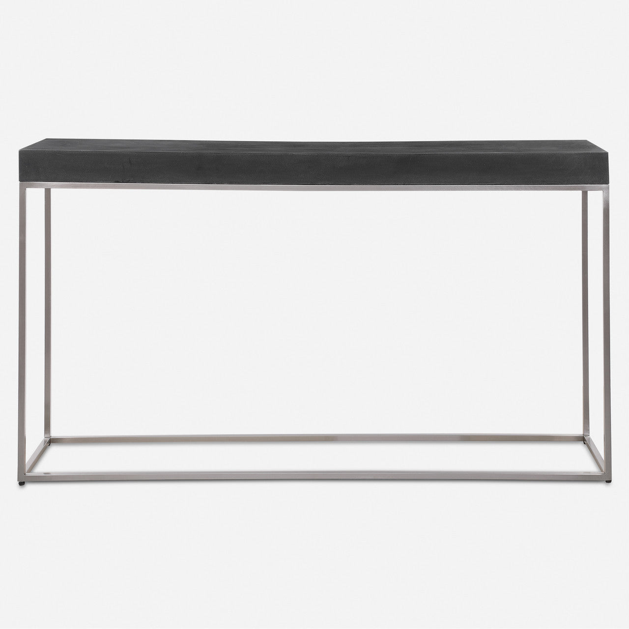 Uttermost Jase Black Concrete Console Table