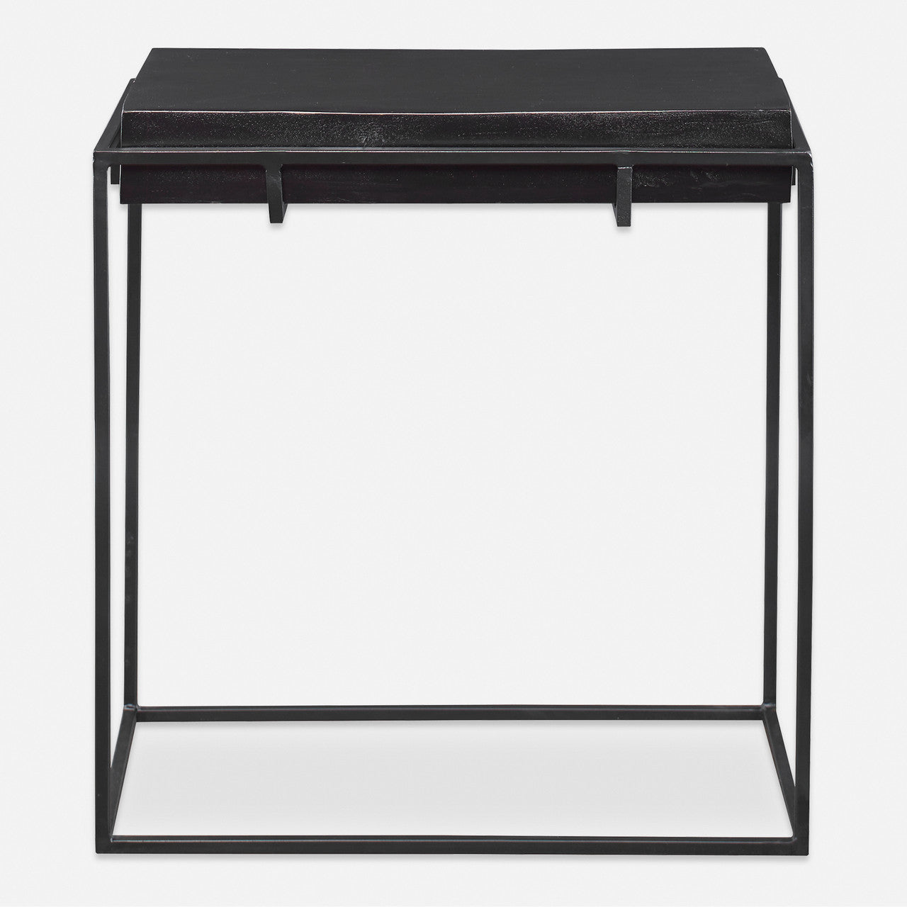 Uttermost Telone Modern Black Side Table