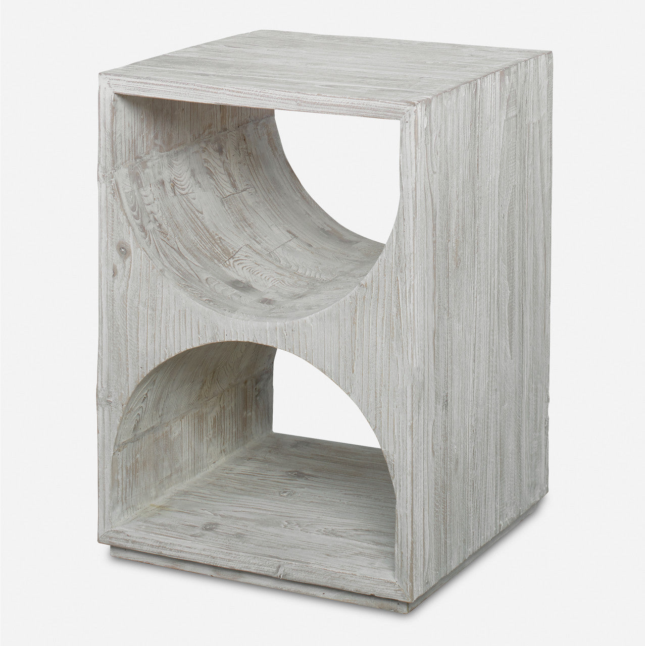 Uttermost Hans White Side Table