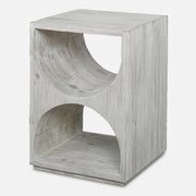 Uttermost Hans White Side Table