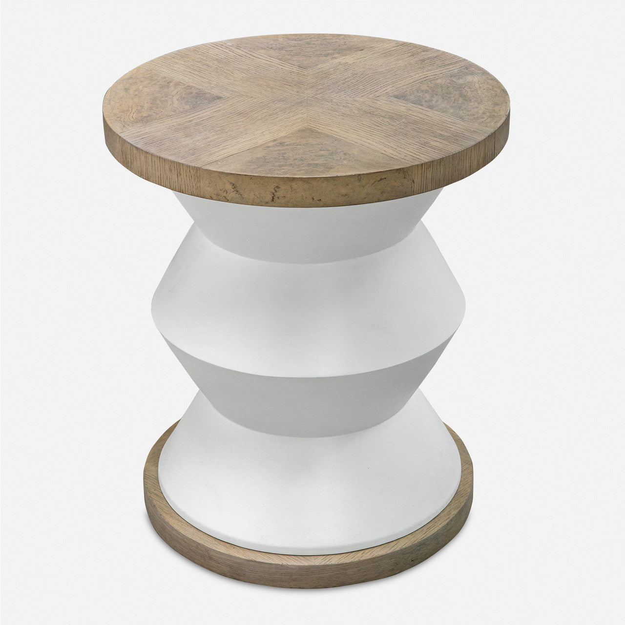 Uttermost Spool Geometric Side Table