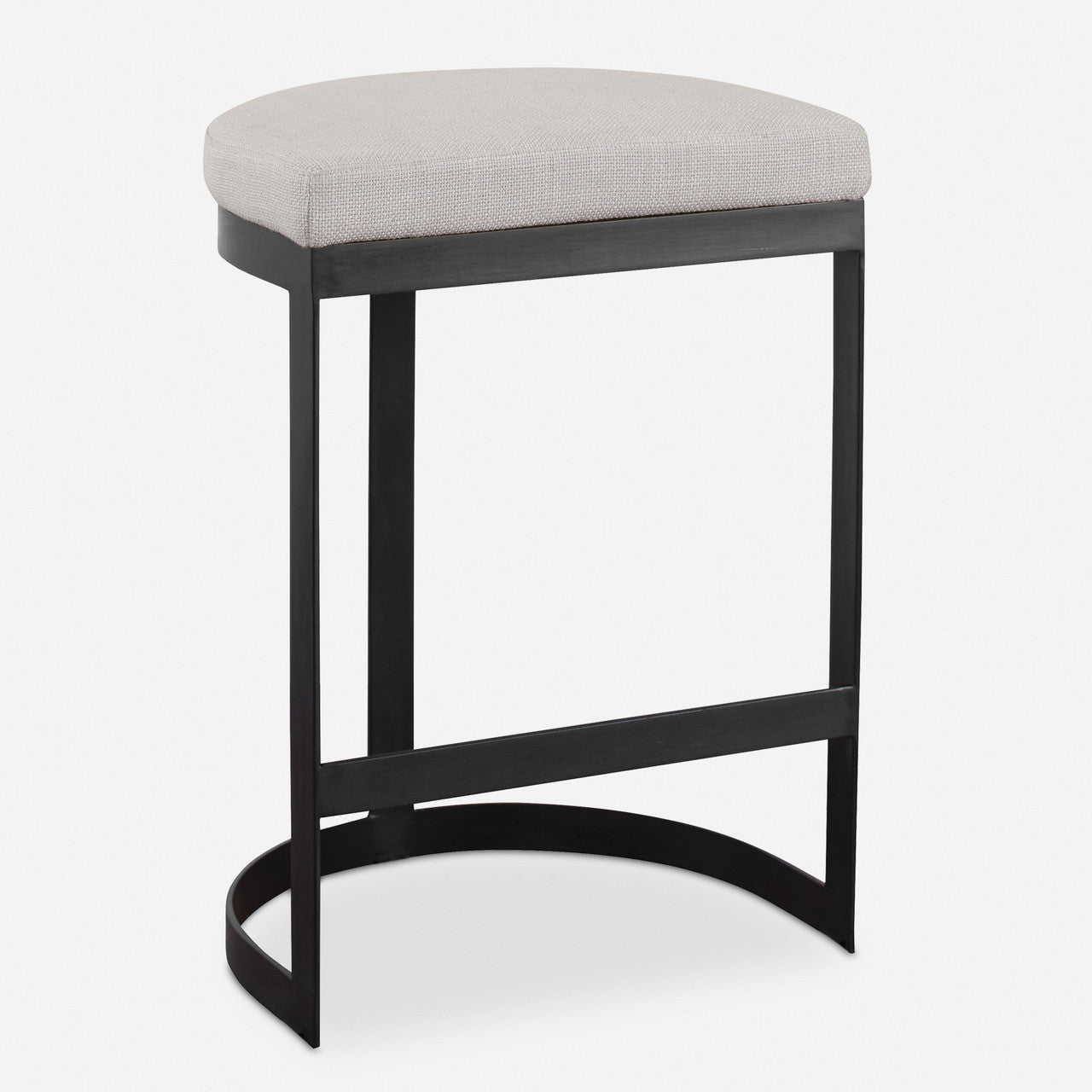 Uttermost Ivanna Black Iron Counter Stool