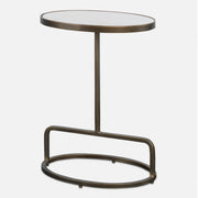 Uttermost Jessenia White Marble Accent Table