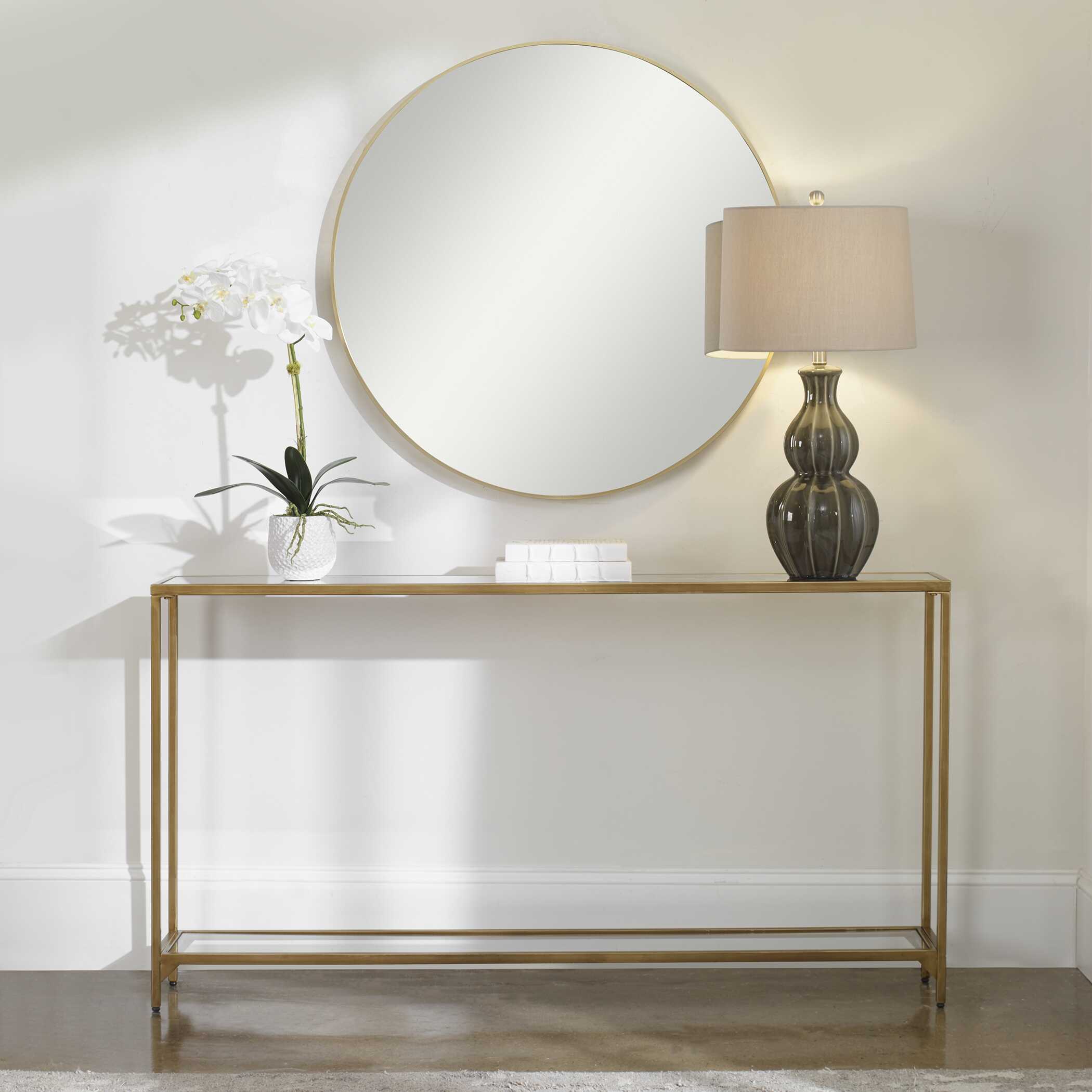 Yardena Gold Iron Console Table