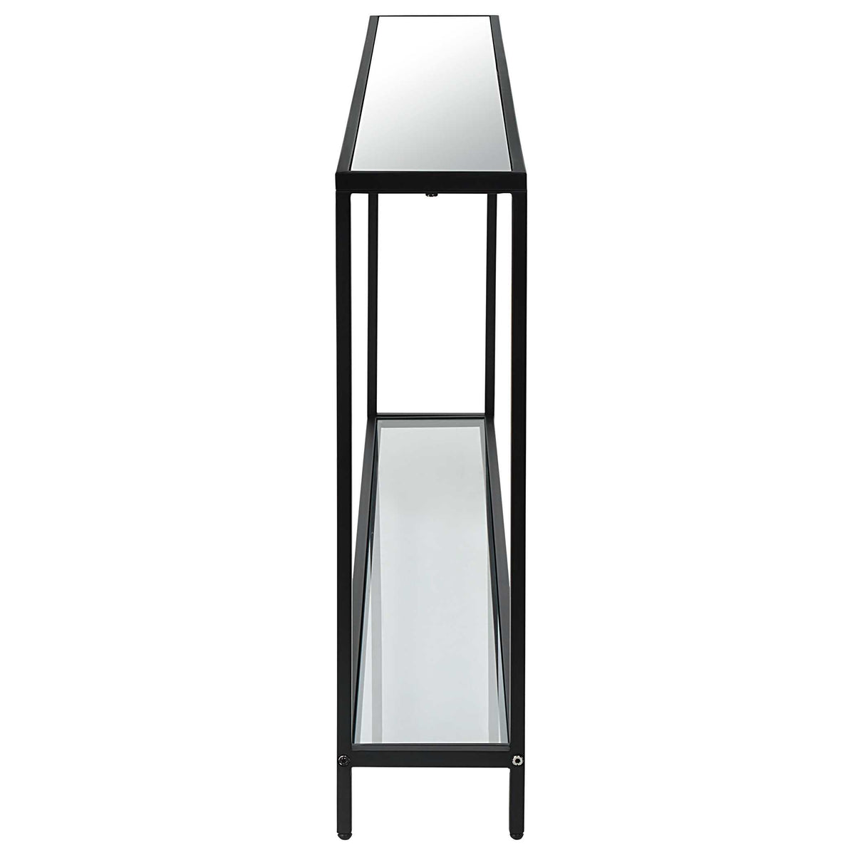 Zabrina Satin Black Iron Console Table