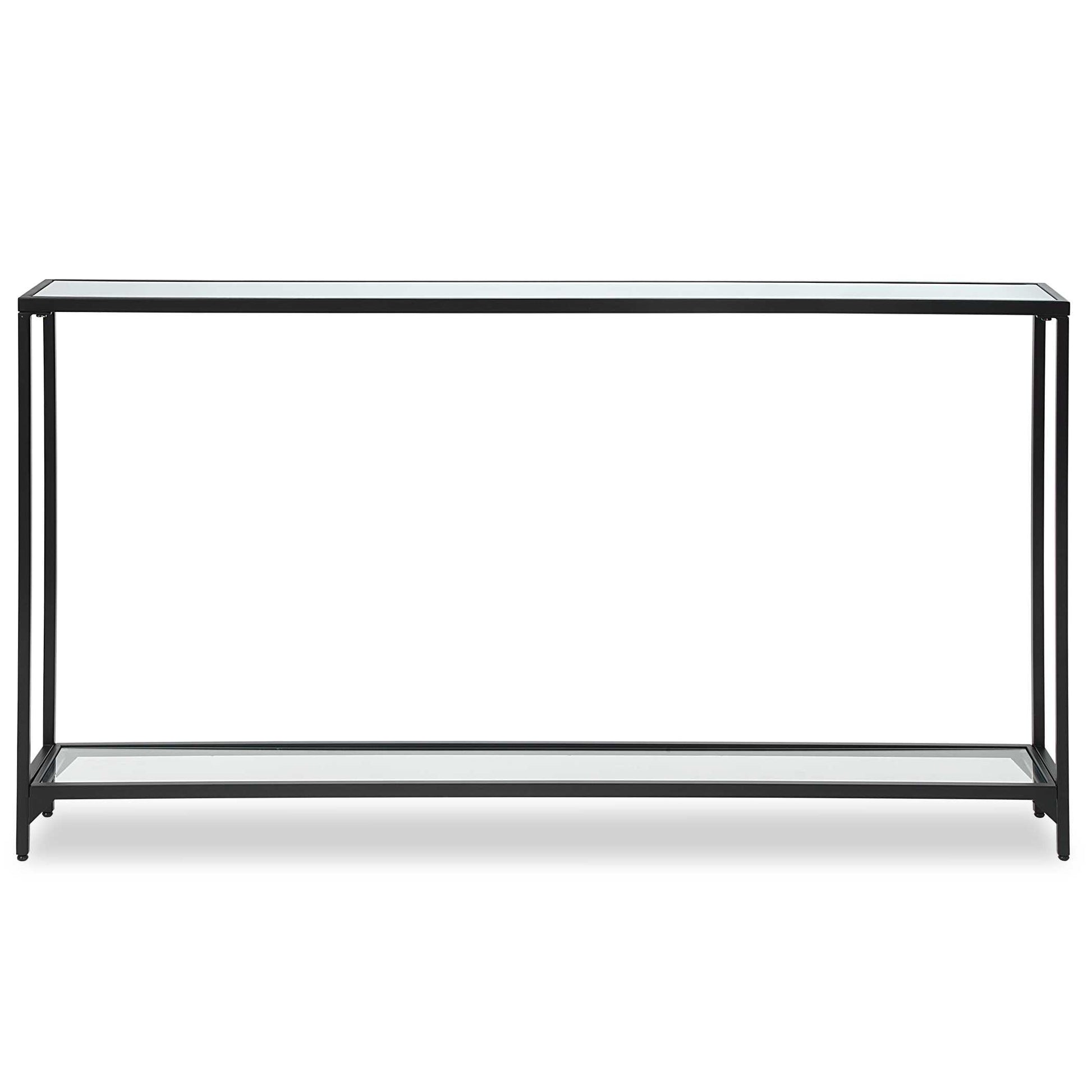 Zabrina Satin Black Iron Console Table