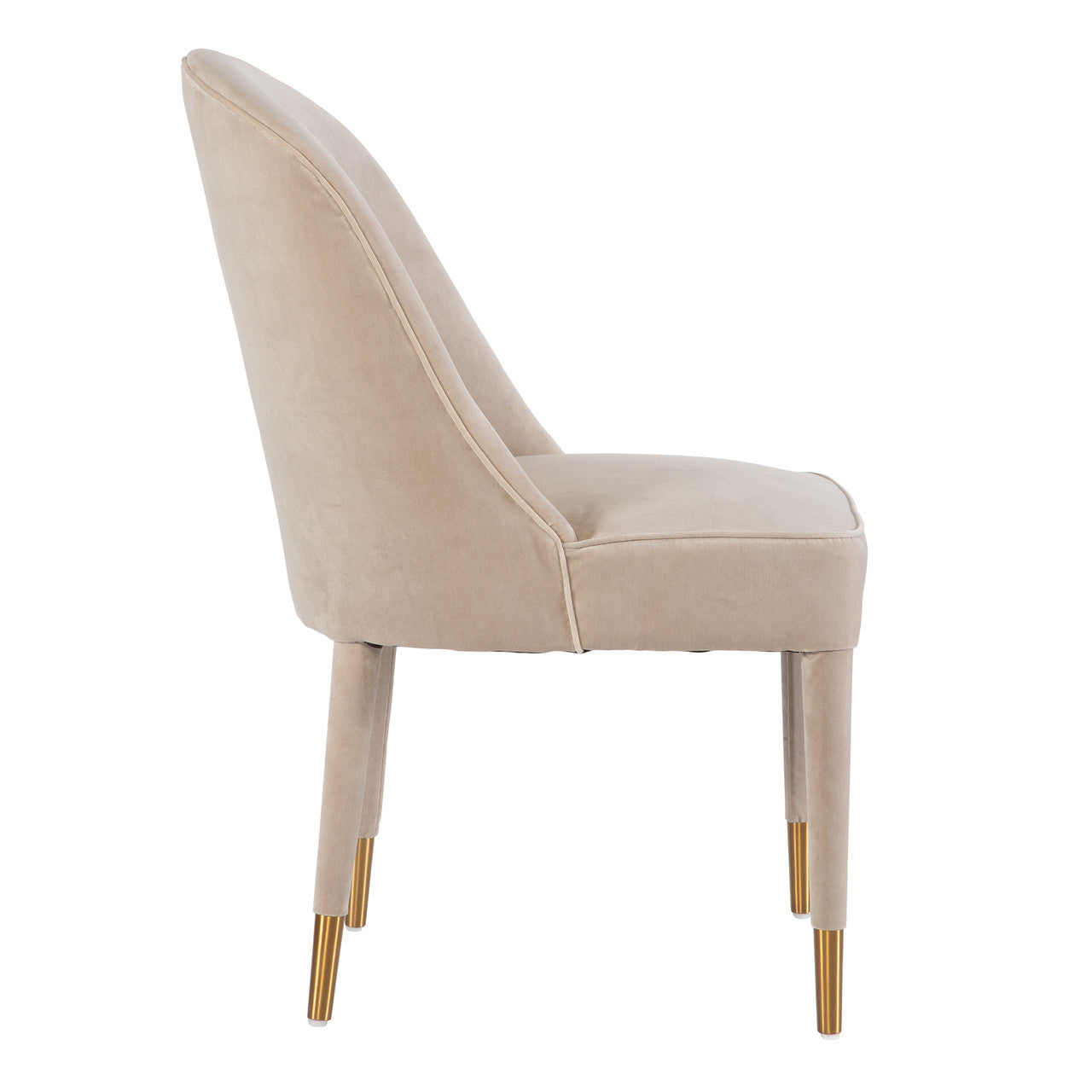 Uttermost Brie Armless Chair, Champagne Set Of 2