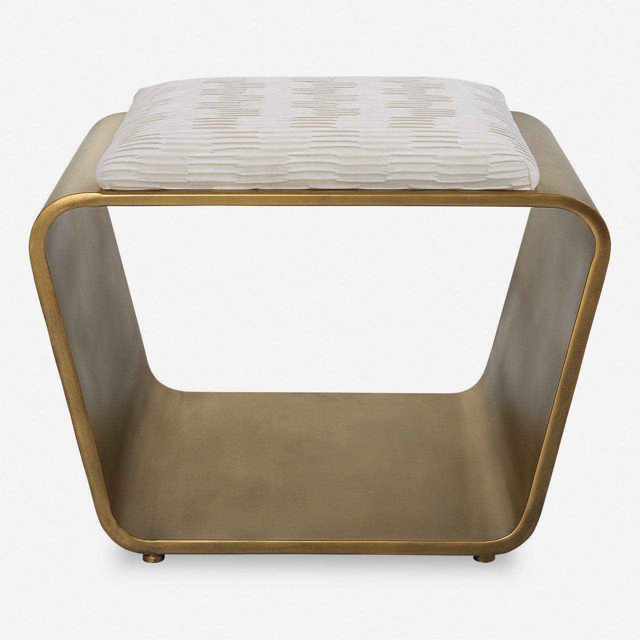 Uttermost Hoop Small Gold Bench