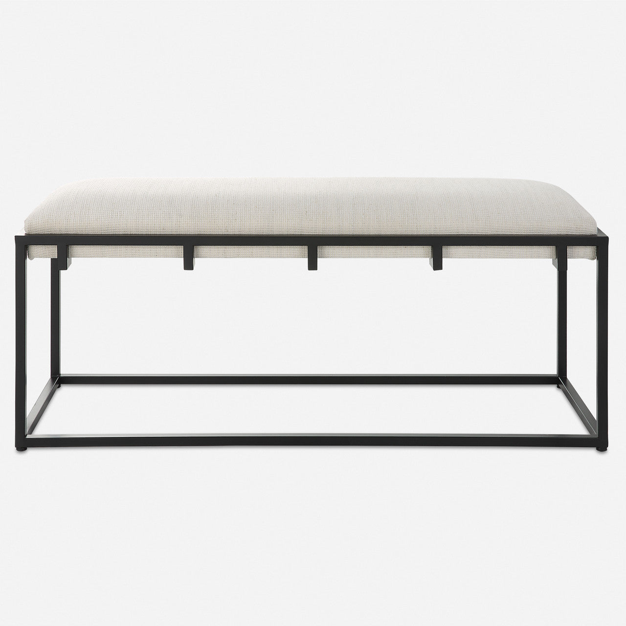 Uttermost Paradox Iron & Fabric Bench
