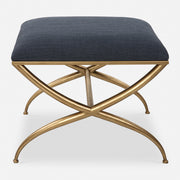Uttermost Crossing Small Navy Bench