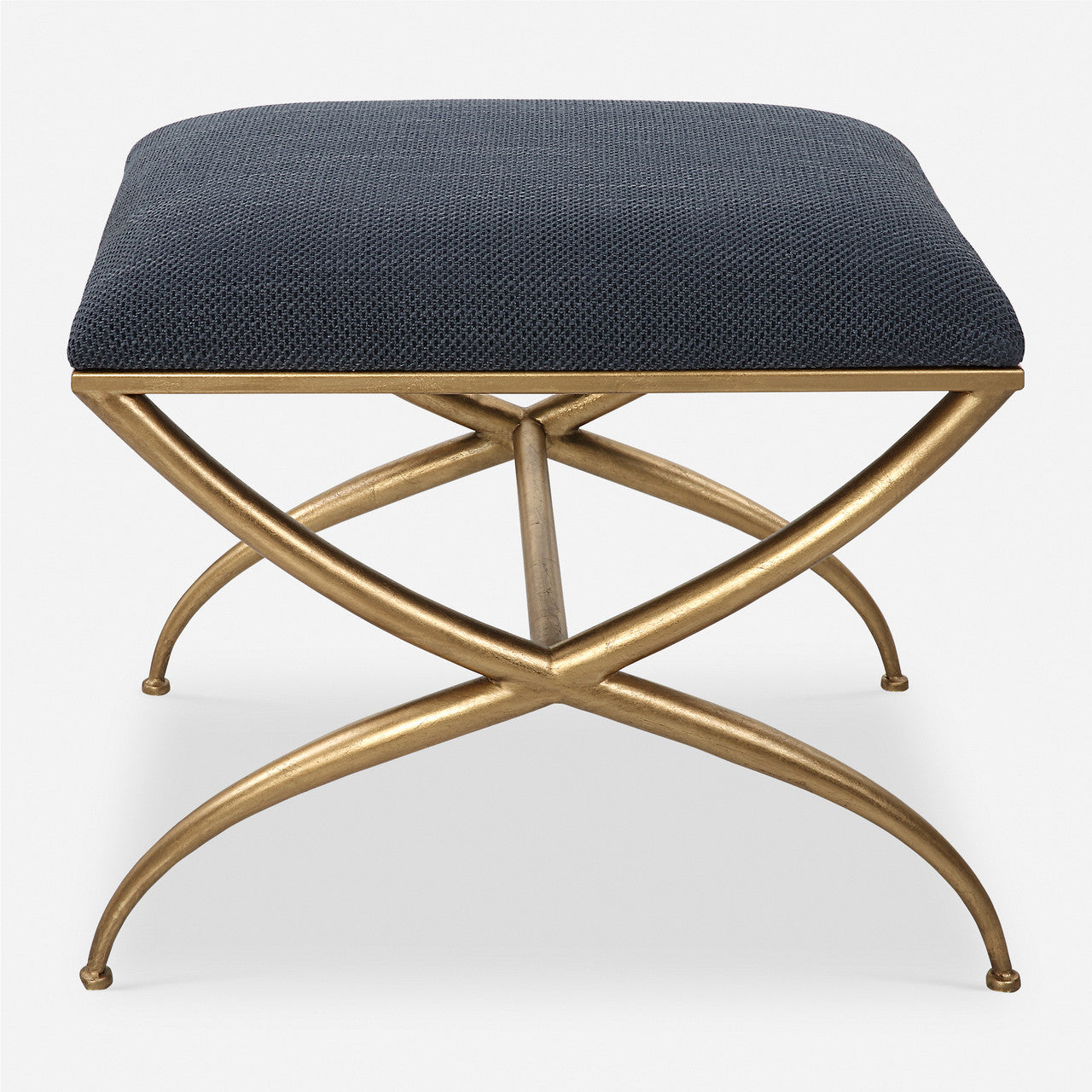 Uttermost Crossing Small Navy Bench