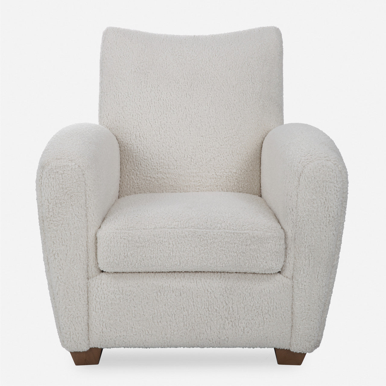 Uttermost Teddy White Shearling Accent Chair