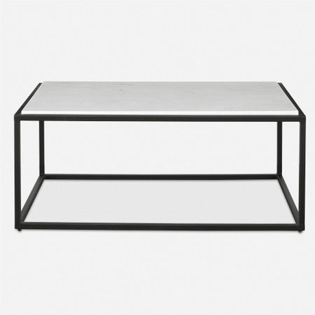 Vola Modern White Marble Coffee Table