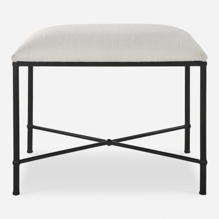 Avenham Small Black Framed Bench