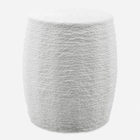 Resort White Accent Stool