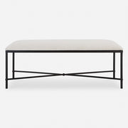 Uttermost Avenham Black Framed Bench