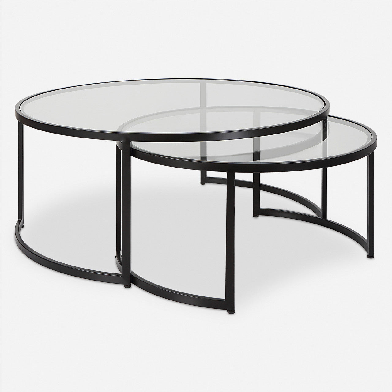 Uttermost Rhea Black Nesting Coffee Tables S/2