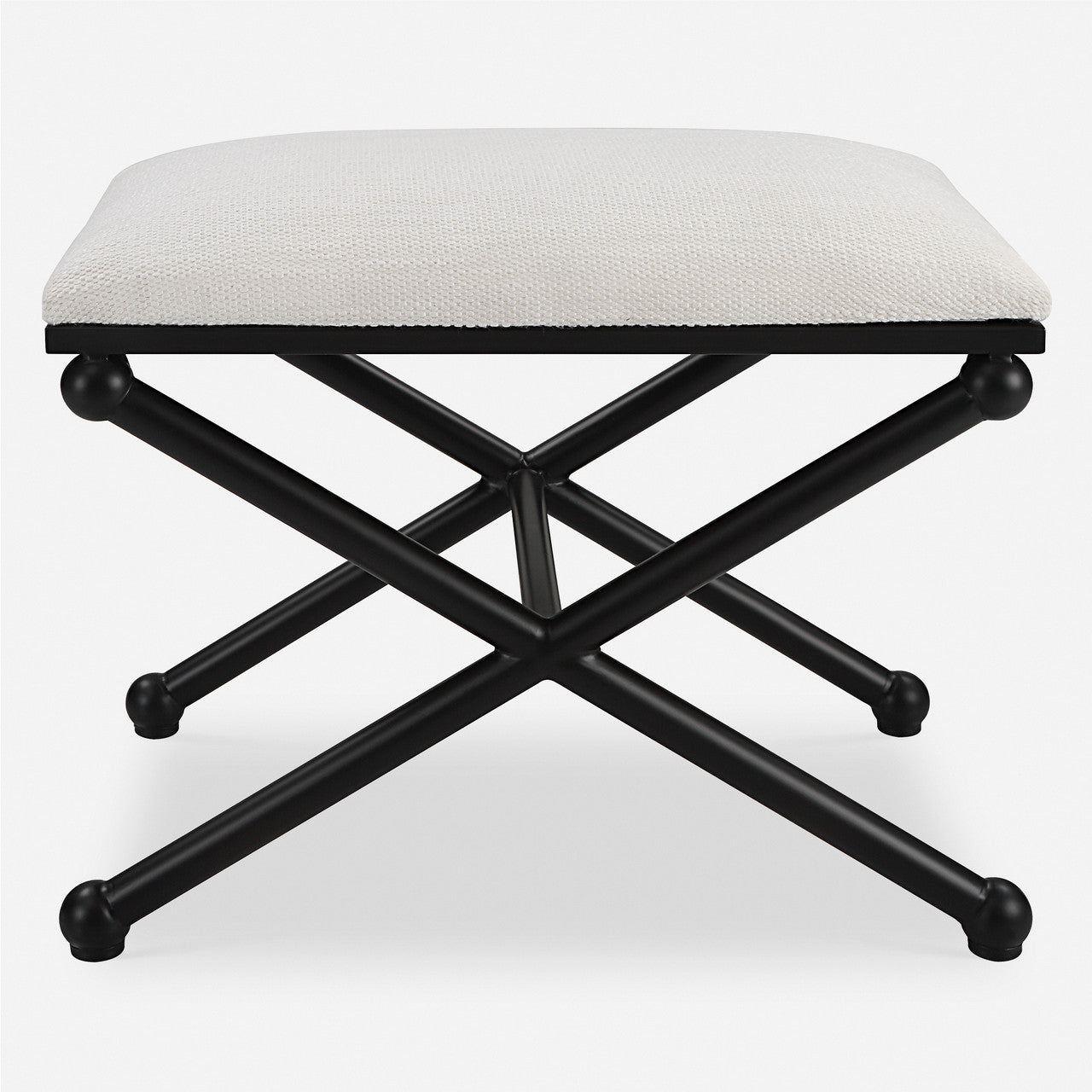 Uttermost Andrews White Small Bench