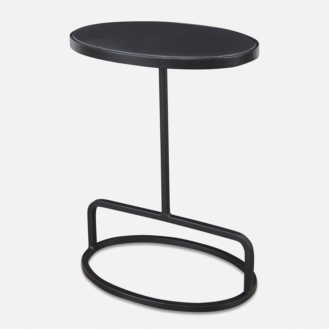 Uttermost Jessenia Black Marble Accent Table