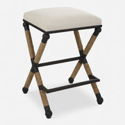 Uttermost Firth Rustic Oatmeal Counter Stool