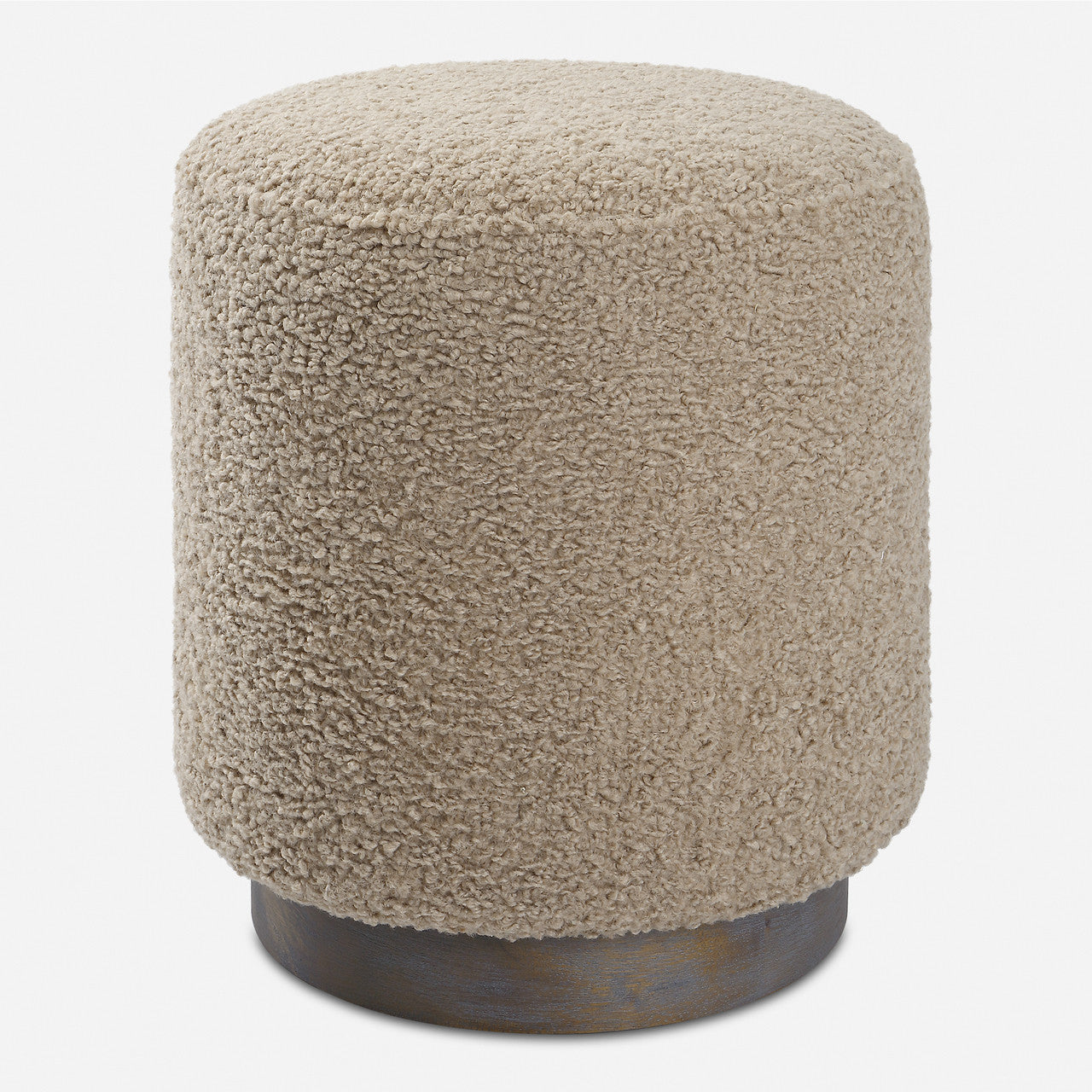 Uttermost Avila Latte Round Ottoman