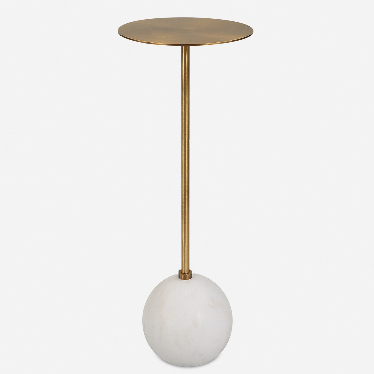 Uttermost Gimlet White Drink Table