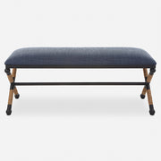 Uttermost Firth Rustic Navy Bench