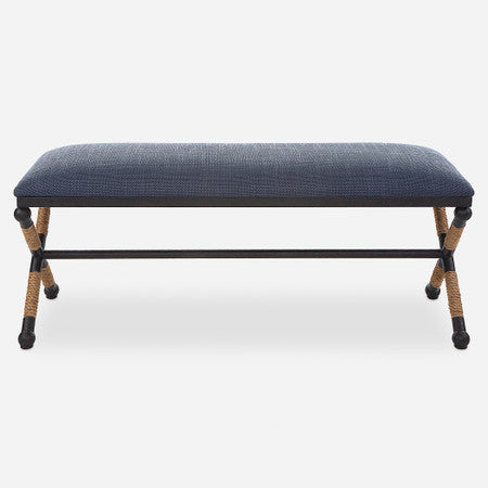 Firth Rustic Navy Bench