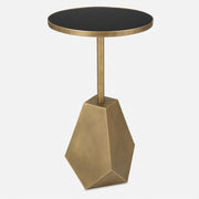 Uttermost Comet Geometric Bronze Accent Table