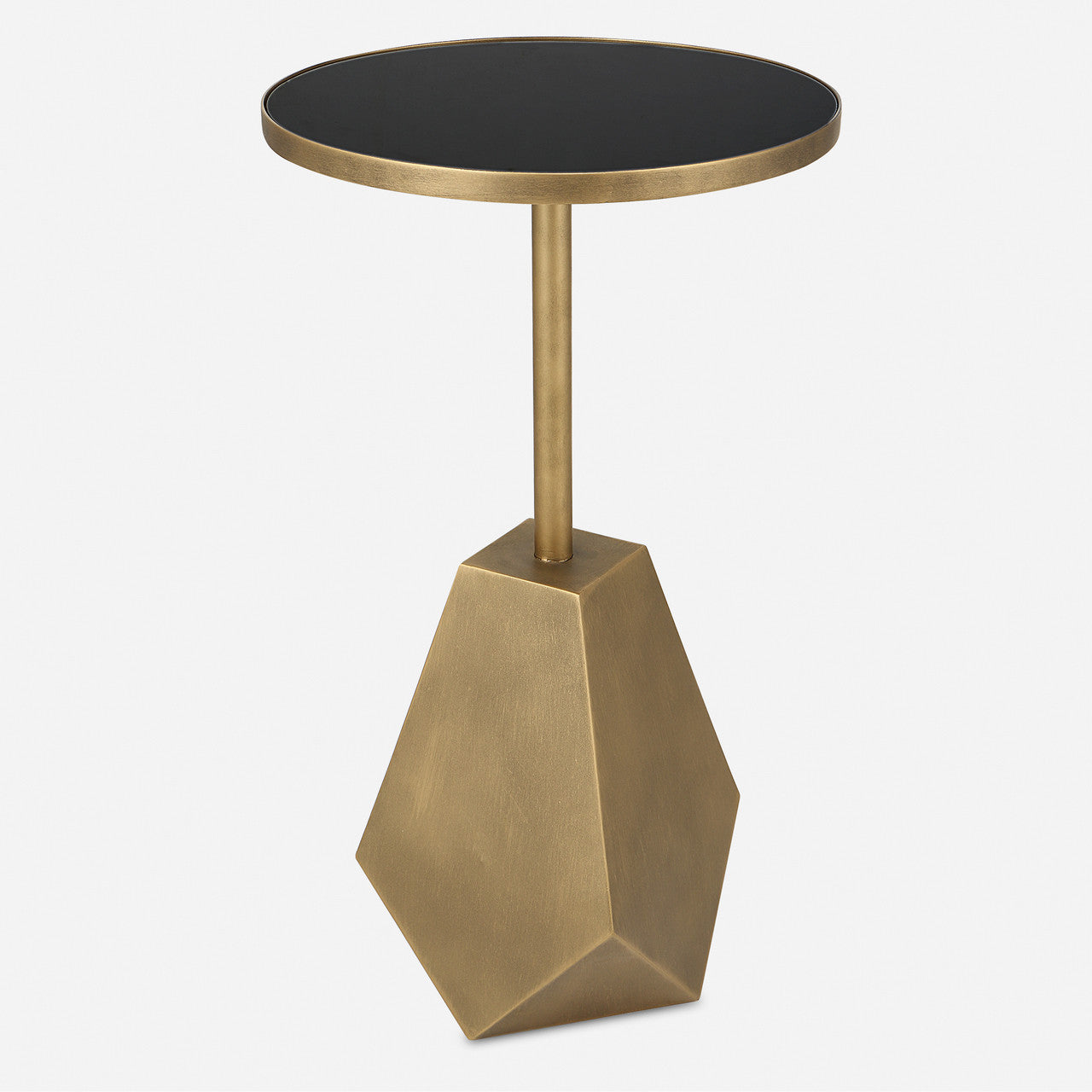 Uttermost Comet Geometric Bronze Accent Table