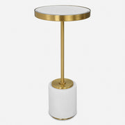 Uttermost Laurier White Drink Table