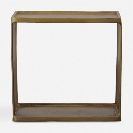 Derwent Antique Brass Side Table