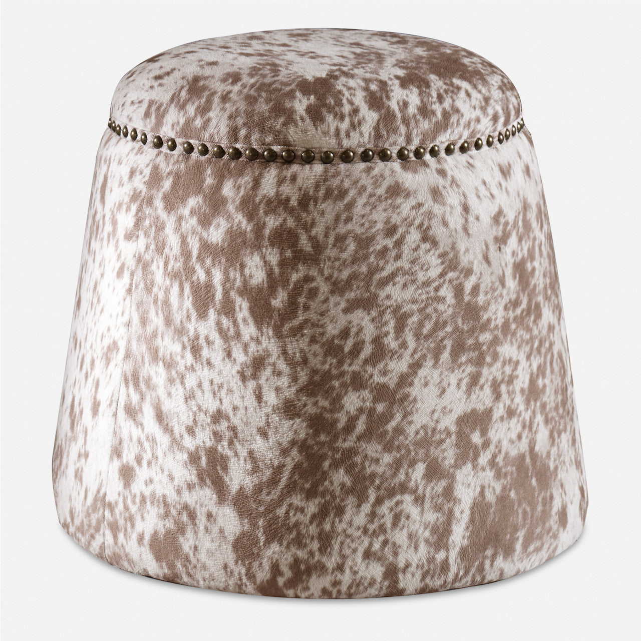 Uttermost Gumdrop Cow Hide Ottoman