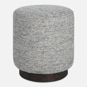Uttermost Avila Tweed Round Ottoman