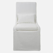 Uttermost Coley White Armless Chair