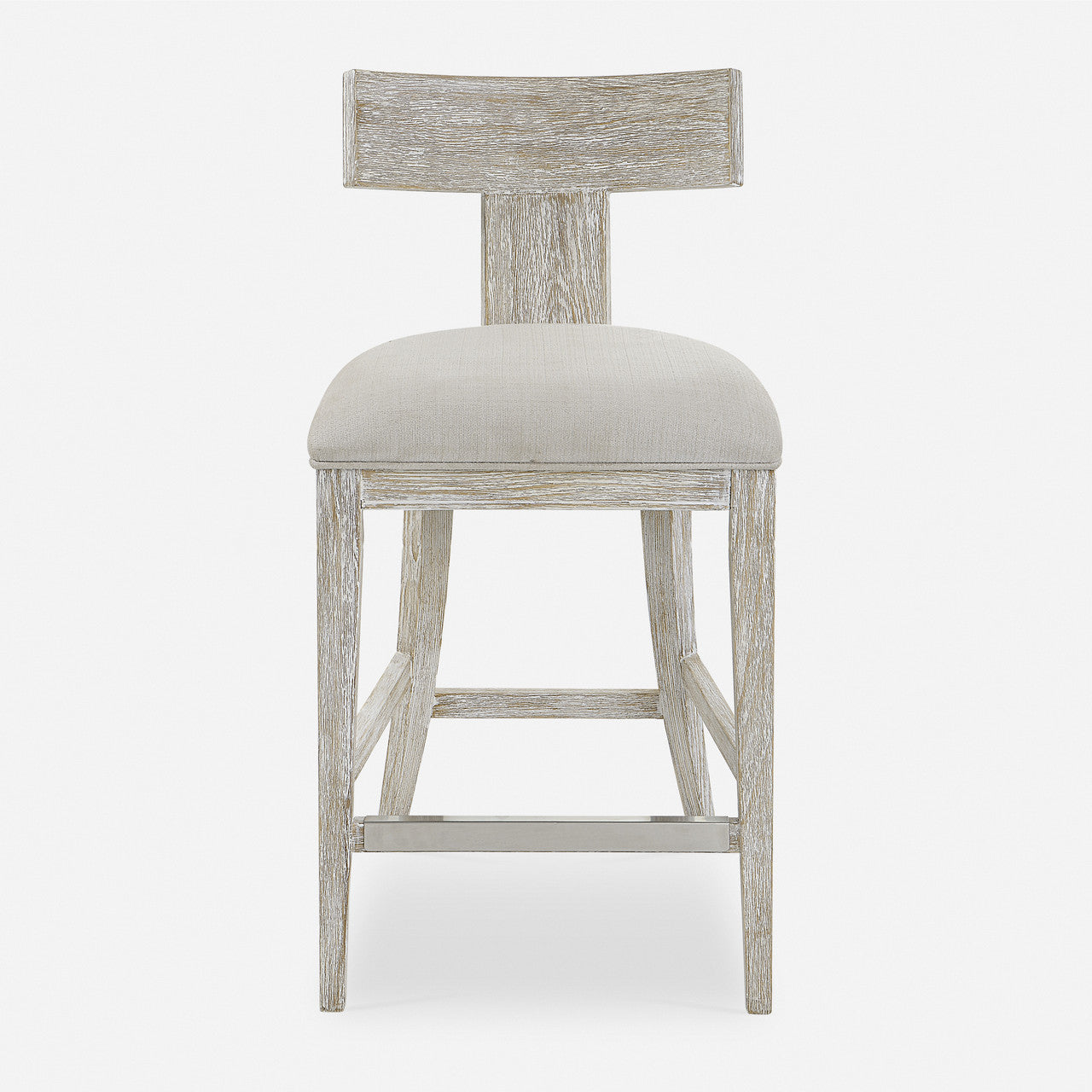 Uttermost Idris White Counter Stool