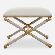 Uttermost Socialite White Small Bench