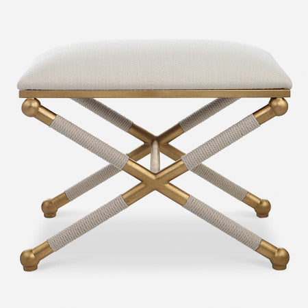 Socialite White Small Bench