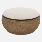 Uttermost Island Straw Storage Ottoman / Coffee Table