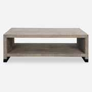 Uttermost Bosk White Washed Coffee Table