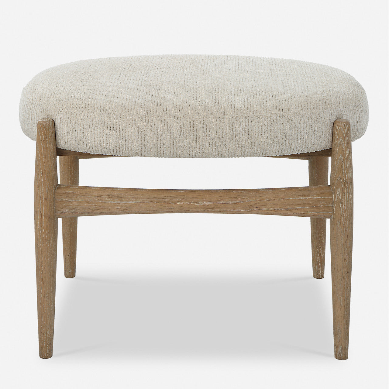 Uttermost Acrobat Off-White Small Bench