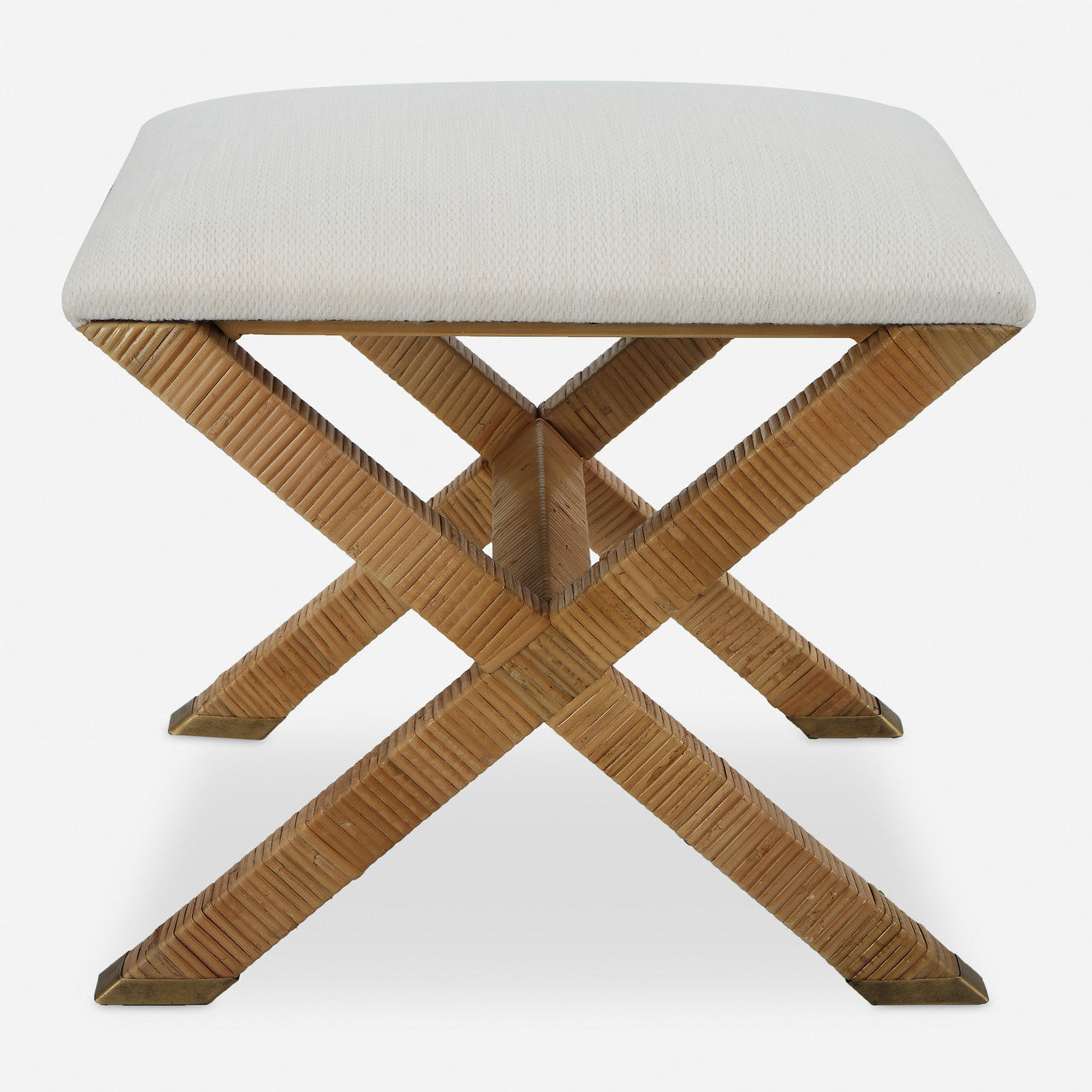 Uttermost St. Tropez Rattan Small Bench