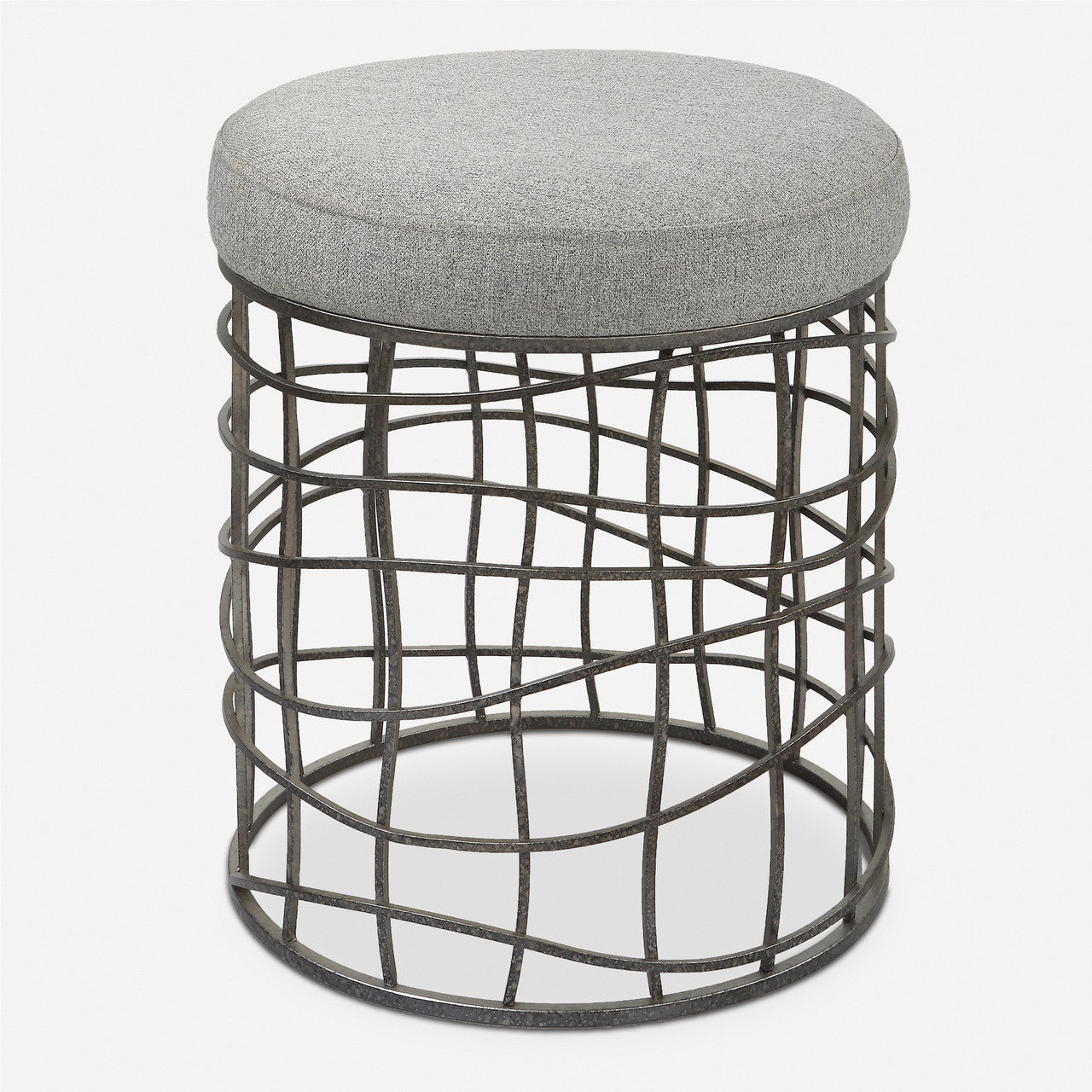 Uttermost Carnival Iron Round Accent Stool