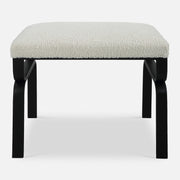 Uttermost Diverge White Shearling Small Bench